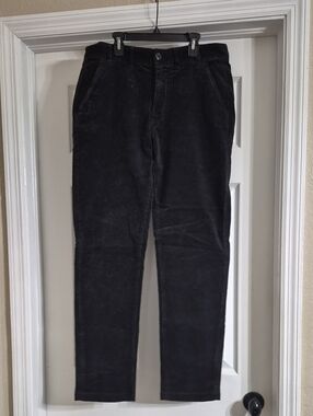 Barbour Black Corduroy Trousers - Regular Fit 32x32